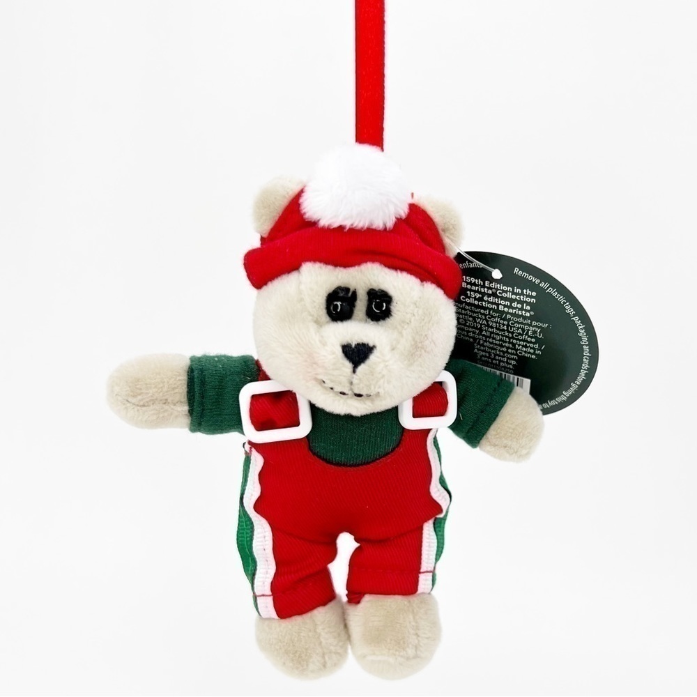 Starbucks Bearista Ornament 2019 Ski Plush Stuffies Christmas Holiday New NWT